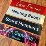 Aluminium inserts for style M Name Plate Holder