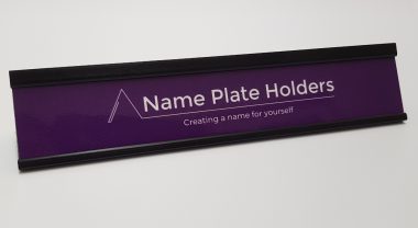 PVC name plate holder